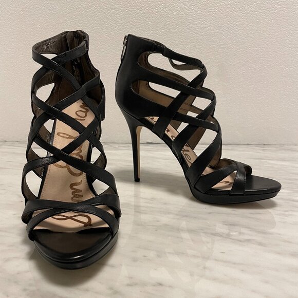 Sam Edelman Black Strappy Heels - Picture 4 of 7